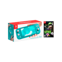 Nintendo Switch Lite Turquoise + Luigi's Mansion 2 Bundle