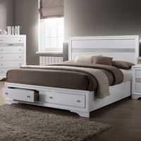 Contemporary Solid Wood King Storage Bed...