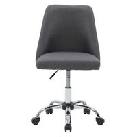 CorLiving - Marlowe Upholstered Armless Task Chair - Dark Grey