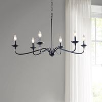 Brighton 6-Light Farmhouse Metal Chandel...