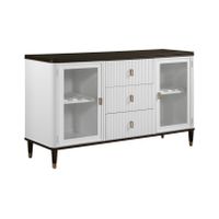 ACME Carena Server in White & Brown Finish