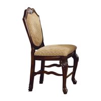 ACME Chateau De Ville Counter Height Chair (Set-2), Fabric & Espresso