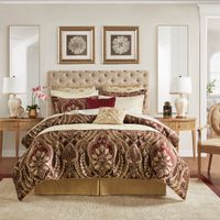 Burgundy Julius 4 Piece Comforter Set King