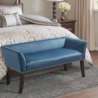 Indigo Upholstered Accent Bench