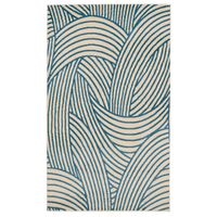 Castill Bone And Blue 4.3X7.3 Area Rug