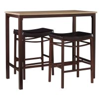 Veronica Three Piece Pub Set Espresso