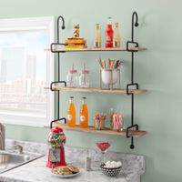 Wherry Wall Shelves Black Metal