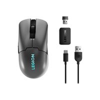 Lenovo Legion M600s - mouse - 2.4 GHz USB-C Bluetooth 5.0 - black storm gray (top cover)