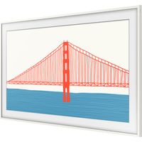 Samsung - 55" The Frame Customizable Bezel - Modern White