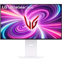 LG - UltraGear 32" OLED Dual Mode (4K UHD 240Hz,FHD 480Hz), 0.03ms NVIDIA G-SYNC Compatible, AMD Freesync Pro Gaming Monitor - White