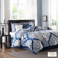 Indigo Vienna 7 Piece Cotton Printed Com...