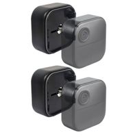 Wasserstein - 2-Pack Battery Extension Pack Compatible with Blink Outdoor 4 Camera (Batteries NOT Included) - Black