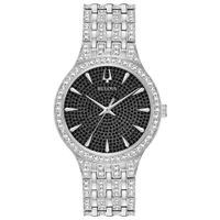 Bulova - Mens Phantom Black & White Swarovski Paved Watch