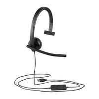 Logitech - H570e Mono Wired Over-ear Headset - Black