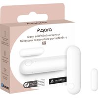 Aqara - P2 Door and Window Sensor- Matter Natively Support Need Matter Border Router Remote Alarm and Local Automation - White