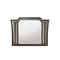ACME Kaitlyn Mirror w/LED, Metallic Gray