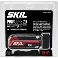 Skil - 2.0Ah USB-C Battery + 45W PD charger start kit - Black/Red