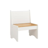 Pierce Small Back Rest Bench Honey White