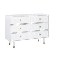 Lynhaven Six Drawer Dresser White