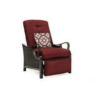 Ventura Luxury Recliner with Pillow Accessory, All-weather, Resin Weave