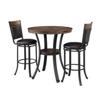 Fawnwood 3Pc Pub Set Brown