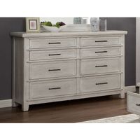 Transitional White 56-inch Wide 8-Drawer...