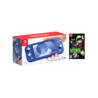 Nintendo Switch Lite Blue + Luigi's Mans...