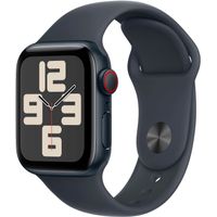 Apple Watch SE 2nd Generation (GPS+Cellular) 40mm Aluminum Case with Midnight Sport Band - S/M - Midnight - (2024)