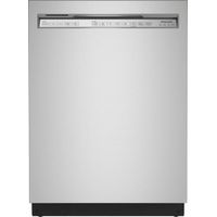 KitchenAid - 24" Front Control Built-In Dishwasher with Stainless Steel Tub, ProWash Cycle, 3rd Rack, 39 dBA - Stainless Steel