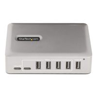 StarTech.com 7-Port USB-C Hub 5x USB-A + 2x USB-C Self-Powered w/ 65W Power Supply USB 3.1 10Gbps Hub w/ BC1.2 Charging Desktop/Laptop USB Hub with 3ft Locking USB-IF Certified Cable - USB Expansion Hub (10G5A2CS-USB-C-HUB) - hub - 7 ports