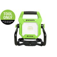 Greenworks - 24 Volt 2000 Lumen LED Work Light AC/DC (Battery and Charger Not Included) - Green