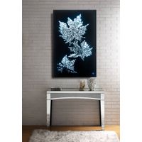 ACME Talisha Wall Art w/LED, Smoky Glass & Faux Crystal