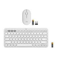 Logitech Pebble 2 Combo - keyboard and mouse set - tonal white Input Device