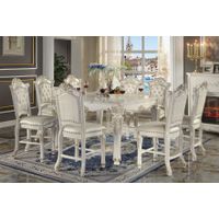 ACME Vendome Counter Height Table, Antique Pearl Finish