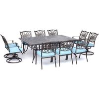 Traditions 11pc: 6 Dining Chairs, 4 Swivel Rockers, 60x84" Cast Table