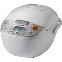 Zojirushi - 5.5 Cups Micom Rice Cooker & Warmer - White