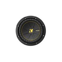 KICKER - CompC 8" Single-Voice-Coil 4-Ohm Subwoofer - Black