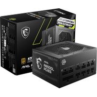 MSI - MAG A850GL PCIE5 850W ATX 3.1 &PCIe 5.1 Ready Full Modular 80 Plus Gold Gaming Power Supply - Black