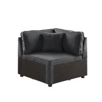 ACME Silvester Modular - Wedge w/Pillow, Gray Fabric