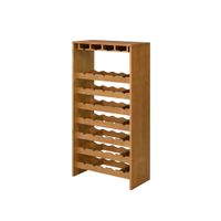 ACME Hanzi Wine Rack, Oak Finish