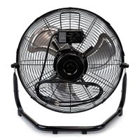 NewAir - 3000 CFM 18" High Velocity Portable Floor Fan with 3 Fan Speeds and Long-Lasting Ball Bearing Motor - Black