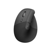 Logitech Lift Vertical Ergonomic Mouse for Business Left - vertical mouse - 2.4 GHz Bluetooth - graphite