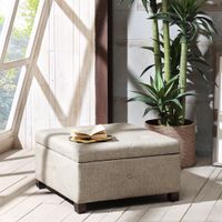 Penelope Button Tufted Sand Storage Ottoman