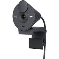 Logitech - Brio 300 1920x1080p USB-C Webcam with Privacy Shutter - Graphite