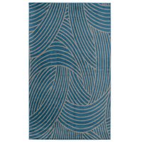 Castill Blue And Light Gray 4.3X7.3 Area Rug