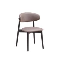 ACME Lanae Side Chair (Set-2), Gray Fabric & Black Finish