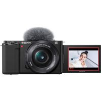 Sony - Alpha ZV-E10 Kit Mirrorless Vlog Camera with 16-50mm Lens - Black