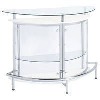 Amarillo 2-tier Bar Unit White and Chrom...