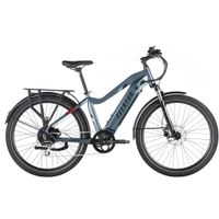 Aventon - Level.2 Commuter Step-Over eBike w/ up to 60 miles Max Operating Range and 28 MPH Max Speed - Large - Glacier Blue