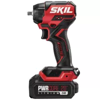 Skil - PWR CORE 20 Brushless 20V 3/8 IN. Compact Impact Wrench Kit - Black/Red